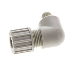 10x8mm & G1/8'' PP Elbow Compression Fitting with Male Threads 10 bar