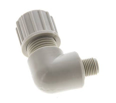 10x8mm & G1/8'' PP Elbow Compression Fitting with Male Threads 10 bar