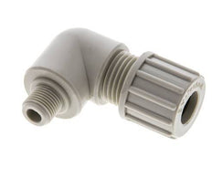 10x8mm & G1/8'' PP Elbow Compression Fitting with Male Threads 10 bar