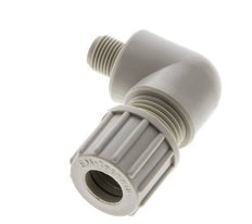 10x8mm & G1/8'' PP Elbow Compression Fitting with Male Threads 10 bar