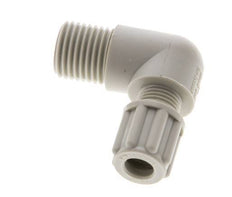 6x4mm & G1/4'' PP Elbow Compression Fitting with Male Threads 10 bar [2 Pieces]