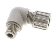 10x8mm & G1/4'' PP Elbow Compression Fitting with Male Threads 10 bar