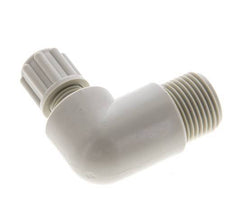 6x4mm & G3/8'' PP Elbow Compression Fitting with Male Threads 10 bar