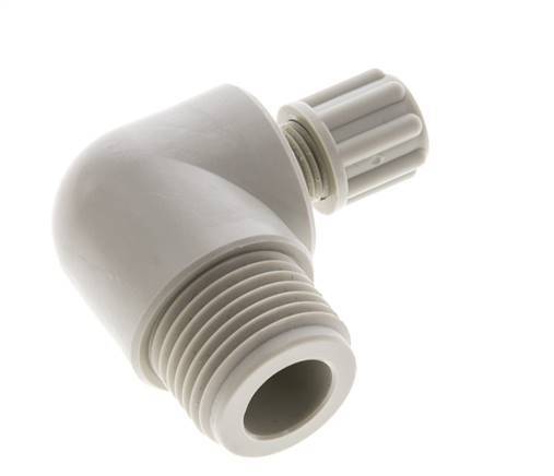 6x4mm & G1/2'' PP Elbow Compression Fitting with Male Threads 10 bar
