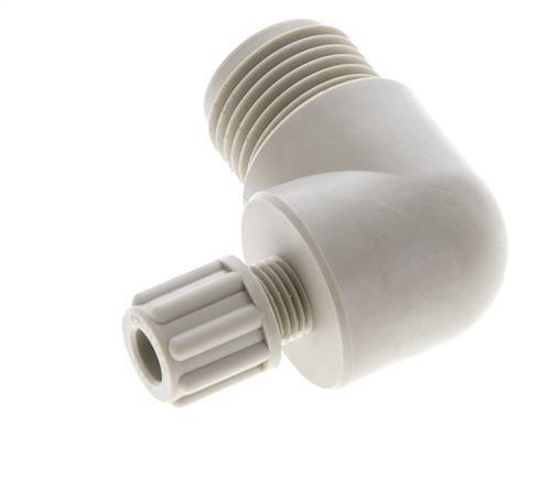 6x4mm & G1/2'' PP Elbow Compression Fitting with Male Threads 10 bar
