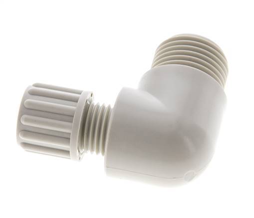 8x6mm & G1/2'' PP Elbow Compression Fitting with Male Threads 10 bar