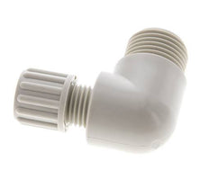 8x6mm & G1/2'' PP Elbow Compression Fitting with Male Threads 10 bar