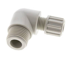8x6mm & G1/2'' PP Elbow Compression Fitting with Male Threads 10 bar