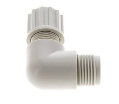 8x6mm & G1/8'' PVDF Elbow Compression Fitting with Male Threads 10 bar