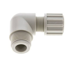 8x6mm & G1/8'' PVDF Elbow Compression Fitting with Male Threads 10 bar
