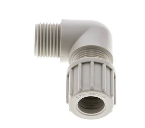 14x12mm & G1/2'' PP Elbow Compression Fitting with Male Threads 10 bar