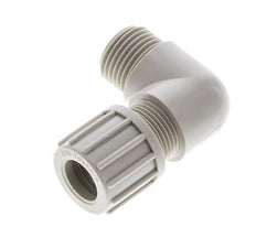 14x12mm & G1/2'' PP Elbow Compression Fitting with Male Threads 10 bar