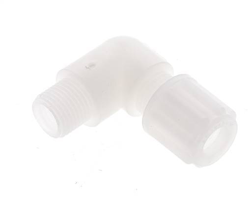 6x4mm & G1/8'' PVDF Elbow Compression Fitting with Male Threads 10 bar