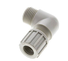 6x4mm & G1/8'' PVDF Elbow Compression Fitting with Male Threads 10 bar