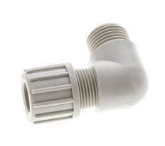 6x4mm & G1/8'' PVDF Elbow Compression Fitting with Male Threads 10 bar