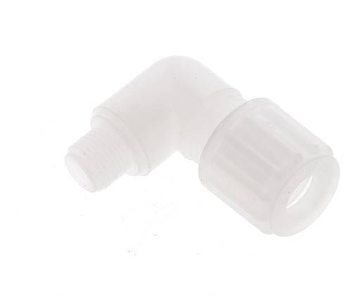 8x6mm & G1/8'' PVDF Elbow Compression Fitting with Male Threads 10 bar