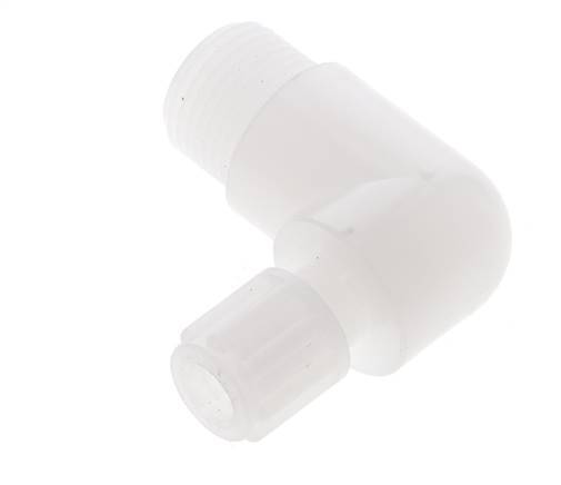 6x4mm & G3/8'' PVDF Elbow Compression Fitting with Male Threads 10 bar