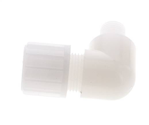 6x4mm & G3/8'' PVDF Elbow Compression Fitting with Male Threads 10 bar