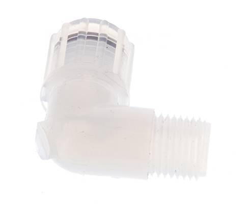 8x6mm & G1/4'' PFA Elbow Cutting Fitting with Male Threads 10 bar