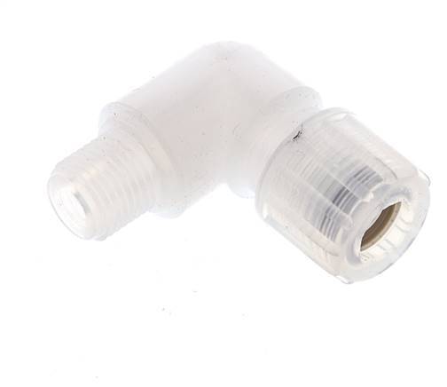 10x8mm & G1/4'' PFA Elbow Cutting Fitting with Male Threads 10 bar