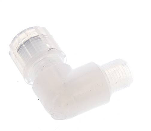 10x8mm & G1/4'' PFA Elbow Cutting Fitting with Male Threads 10 bar