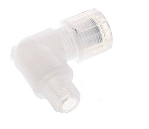 10x8mm & G1/4'' PFA Elbow Cutting Fitting with Male Threads 10 bar
