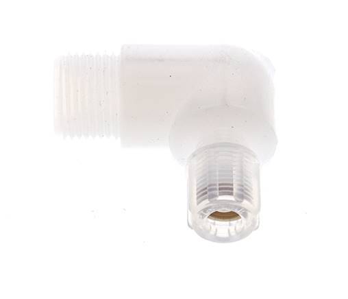 6x4mm & G3/8'' PFA Elbow Cutting Fitting with Male Threads 10 bar