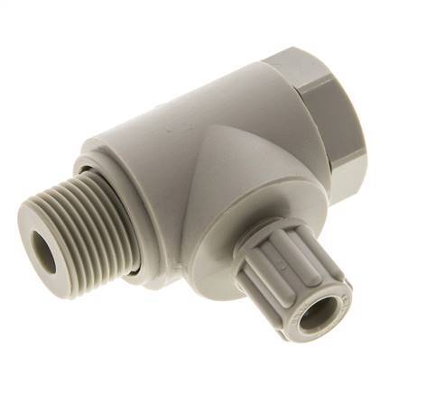 6x4mm & G3/8'' PP Elbow Compression Fitting with Male Threads with Banjo Bolt 10 bar