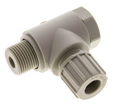 10x8mm & G3/8'' PP Elbow Compression Fitting with Male Threads with Banjo Bolt 10 bar