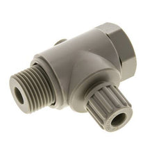 8x6mm & G1/2'' PP Elbow Compression Fitting with Male Threads with Banjo Bolt 10 bar