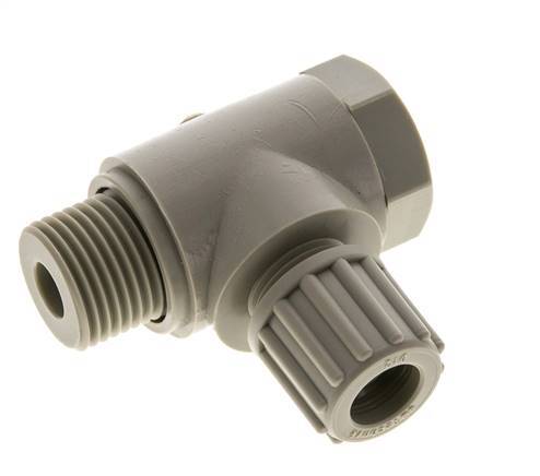 12x10mm & G1/2'' PP Elbow Compression Fitting with Male Threads with Banjo Bolt 10 bar