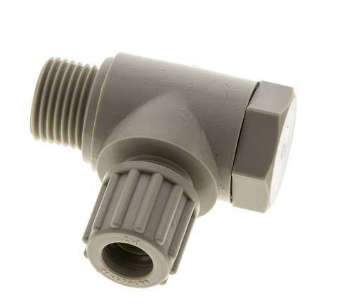 12x10mm & G1/2'' PP Elbow Compression Fitting with Male Threads with Banjo Bolt 10 bar