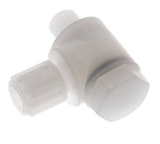 6x4mm & G1/8'' PVDF Elbow Compression Fitting with Male Threads with Banjo Bolt 10 bar
