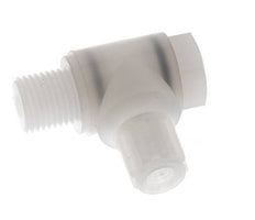6x4mm & G1/4'' PVDF Elbow Compression Fitting with Male Threads with Banjo Bolt 10 bar