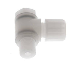 8x6mm & G1/4'' PVDF Elbow Compression Fitting with Male Threads with Banjo Bolt 10 bar