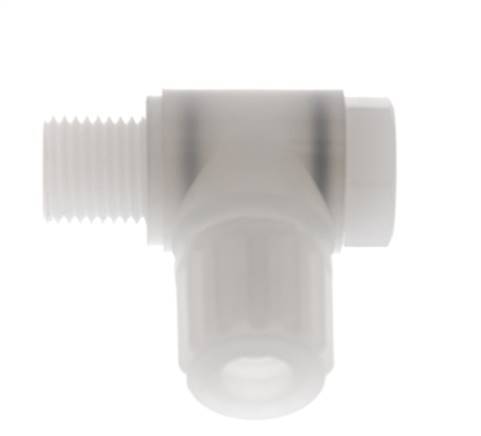 8x6mm & G1/4'' PVDF Elbow Compression Fitting with Male Threads with Banjo Bolt 10 bar