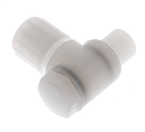 8x6mm & G1/4'' PVDF Elbow Compression Fitting with Male Threads with Banjo Bolt 10 bar
