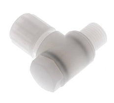 8x6mm & G1/4'' PVDF Elbow Compression Fitting with Male Threads with Banjo Bolt 10 bar