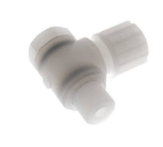 12x10mm & G3/8'' PVDF Elbow Compression Fitting with Male Threads with Banjo Bolt 10 bar