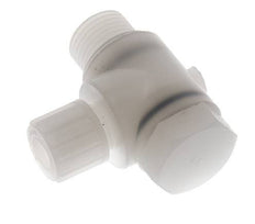 10x8mm & G1/2'' PVDF Elbow Compression Fitting with Male Threads with Banjo Bolt 10 bar