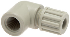 6x4mm & G1/8'' PA Elbow Compression Fitting with Female Threads 10 bar [2 Pieces]