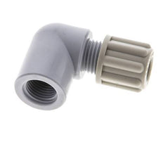 6x4mm & G1/8'' PA Elbow Compression Fitting with Female Threads 10 bar [2 Pieces]