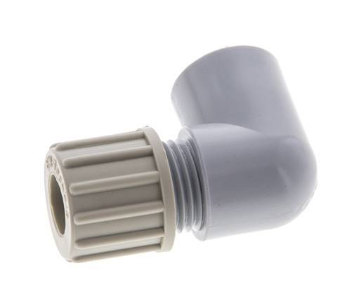 10x8mm & G1/8'' PA Elbow Compression Fitting with Female Threads 10 bar