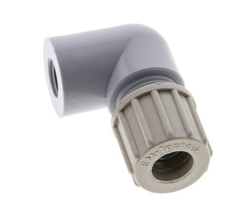 10x8mm & G1/8'' PA Elbow Compression Fitting with Female Threads 10 bar