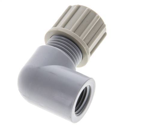 10x8mm & G1/4'' PA Elbow Compression Fitting with Female Threads 10 bar