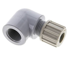 10x8mm & G3/8'' PA Elbow Compression Fitting with Female Threads 10 bar