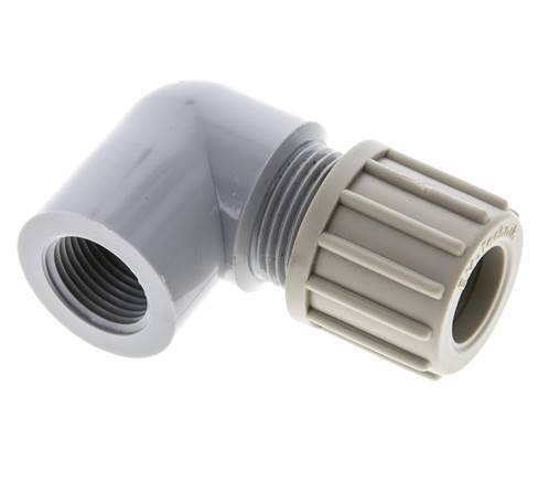 14x12mm & G3/8'' PA Elbow Compression Fitting with Female Threads 10 bar