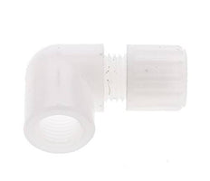 10x8mm & G1/4'' PVDF Elbow Compression Fitting with Female Threads 10 bar