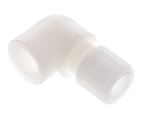 14x12mm & G1/2'' PVDF Elbow Compression Fitting with Female Threads 10 bar