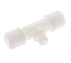 8x6mm & G1/8'' PVDF T-Shape Tee Compression Fitting with Male Threads 10 bar